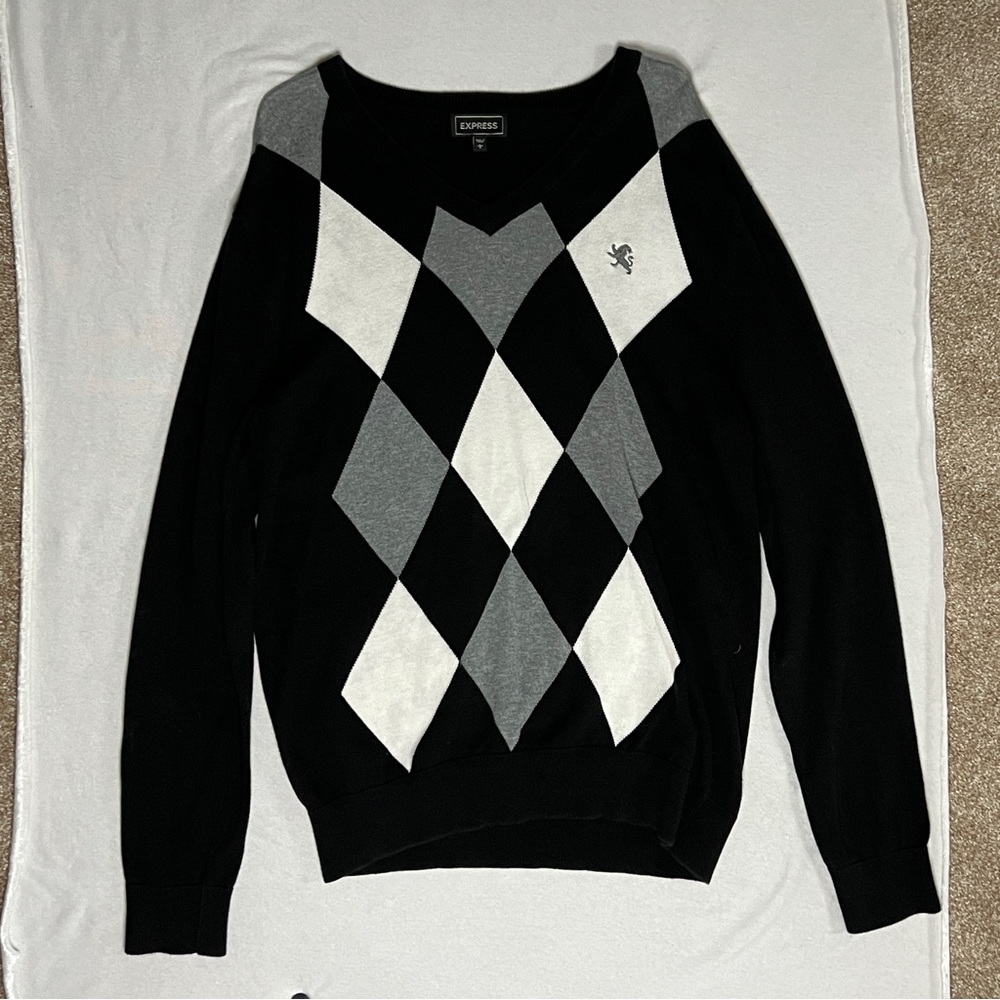 Express Argyle Sweater